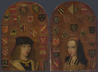 Portrait of Philip I of Castile and Margaret of Austria by Probably by Pieter van Coninxloo